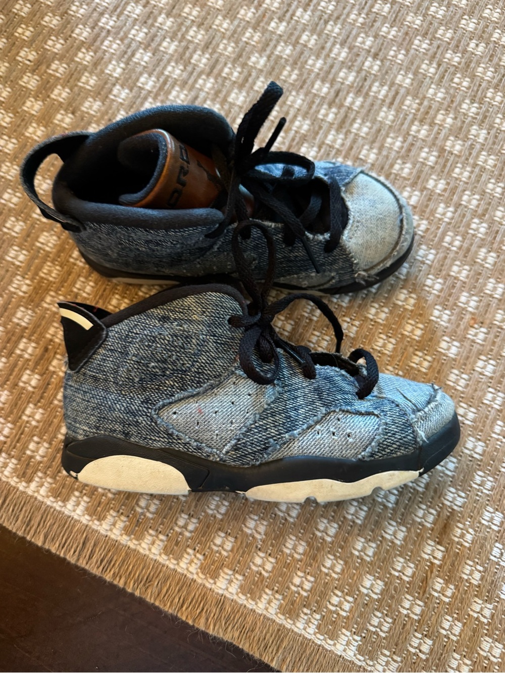 Nike Air Jordan 6‎ Retro Denim Toddler Shoes Sz 10C CV5488-401